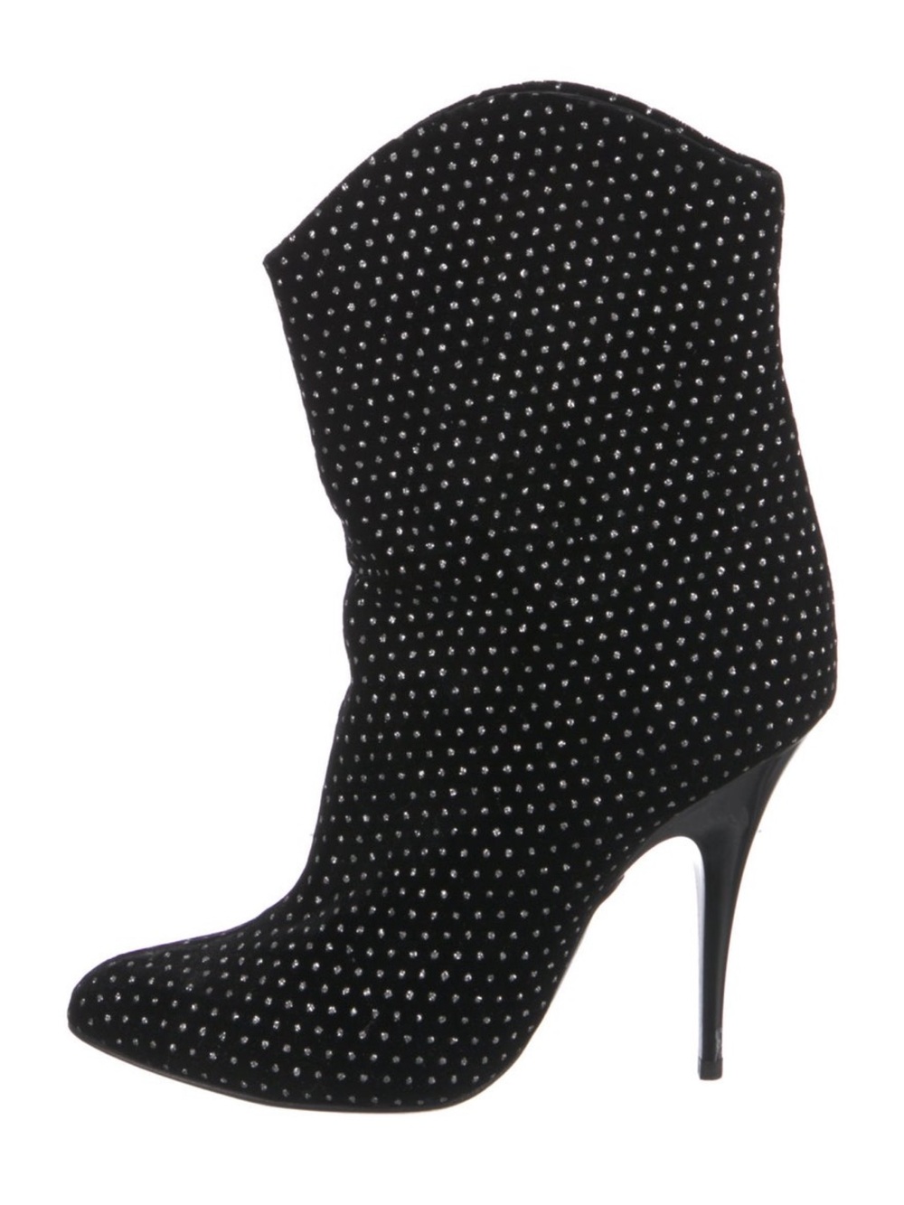 Giuseppe Zanotti Western Slouch Boots ✨
Black Velvet Crystal Embellished size 37